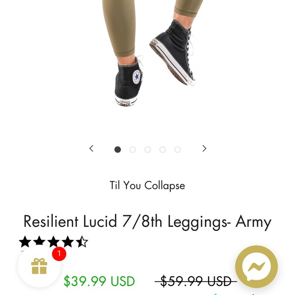 ✨NWT TYC Till You Collapse Leggings✨ - Picture 3 of 9